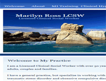 Tablet Screenshot of marilynrosslcsw.com